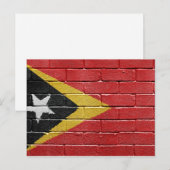 東ティモール国旗 ポストカード (正面/裏面)