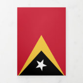 東ティモール国旗 三つ折りカード (カバー)