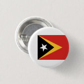 東ティモール国旗、東ティモール国旗 缶バッジ (正面&裏面)