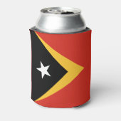 東ティモール国旗 缶クーラー (缶裏面)