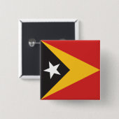 東ティモール国旗 缶バッジ (正面&裏面)