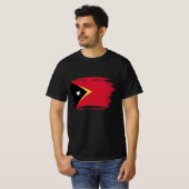 東ティモール国旗 Tシャツ (正面フル)
