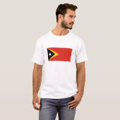 東ティモール国旗 Tシャツ (正面フル)