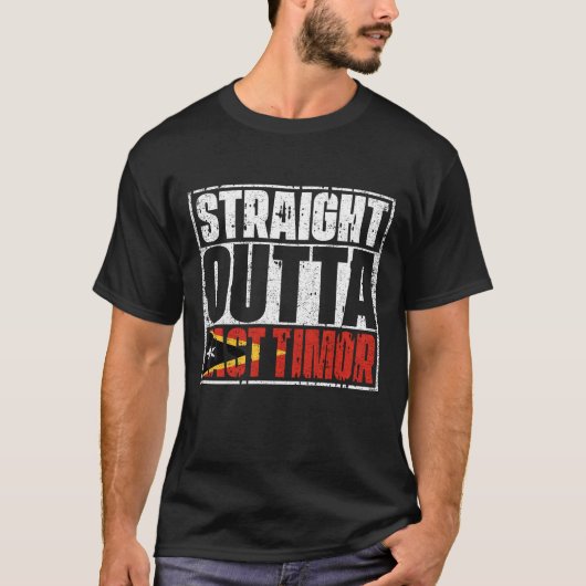 東ティモール国旗 Tシャツ (正面)
