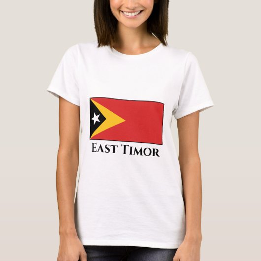 東ティモール国旗 Tシャツ (正面)