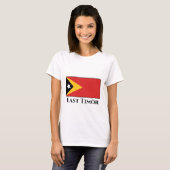 東ティモール国旗 Tシャツ (正面フル)