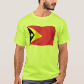 東ティモール旗シャツ Tシャツ (正面)