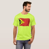 東ティモール旗シャツ Tシャツ (正面フル)