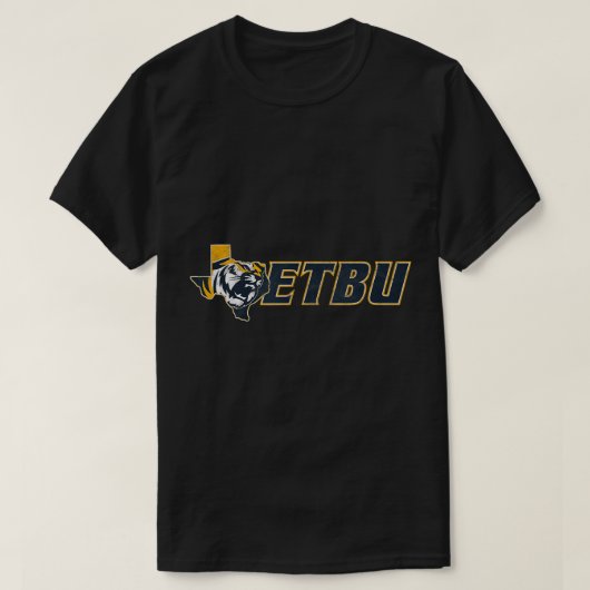 東テキサス州バプテスト大学タイガースラージTシャツ Tシャツ (デザイン正面)