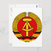 東ドイツの紋章 ポストカード (正面/裏面)