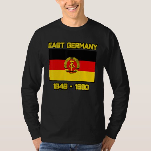 東ドイツ国旗ドイツ民主共和国Soc Tシャツ (正面)