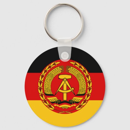 東ドイツ国旗 – GDR (Flagge der DDR) - NVA キーホルダー (正面)