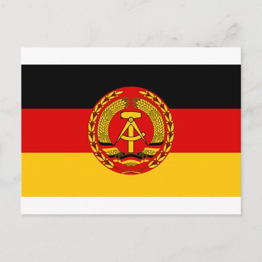東ドイツ国旗 – GDR (Flagge der DDR) - NVA ポストカード (正面)