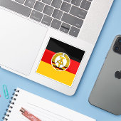 東ドイツ大統領国旗（1953年～1955年） シール (ノートパソコンとiPhone)