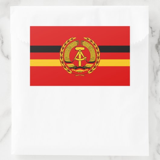 東ドイツ海軍の海軍署名（1960年～1990年） 長方形シール (バッグ)