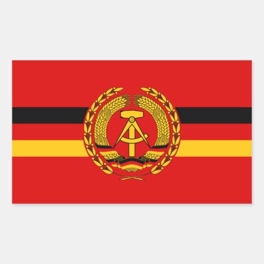 東ドイツ海軍の海軍署名（1960年～1990年） 長方形シール (正面)