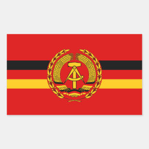 東ドイツ海軍(1960-1990年)の海軍旗 長方形シール
