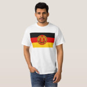 東ドイツ- Flaggeのder DDR (GDR)の旗- NVA Tシャツ (正面フル)