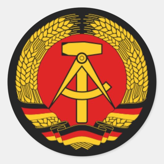 東ドイツDDR ラウンドシール (正面)