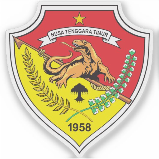 東ヌサテンガラ州の武器のコート，インドネシア シール (正面)