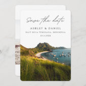 東ヌサ・テンガラ  セーブ・ザ・デート インドネシア 結婚式 招待状 (正面/裏面)