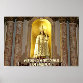 東ハーレムの山カーメルの我々の婦人は… ポスター