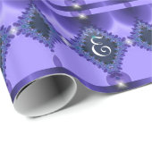 東パープルボヘミアンモノグラム縁ど ラッピングペーパー (ロールコーナー)