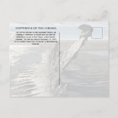 東フリシア島ヴェローナ・スピーケロッグ島の難破船 ポストカード (裏面)