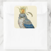 東ブルーバードシックのシールをクリック スクエアシール (バッグ)