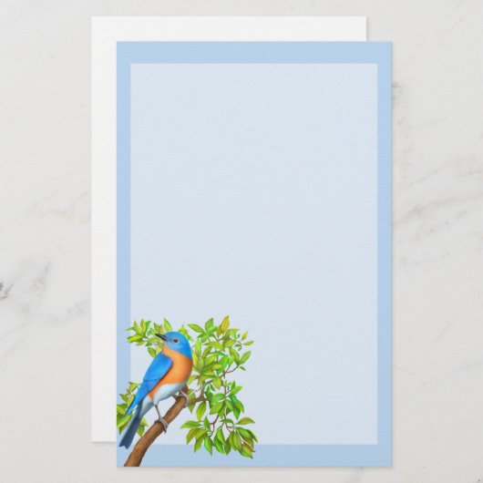 東ブルーバードワイルドバード文房具 便箋 (正面/裏面)