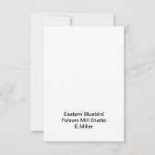 東ブルーバード付きフラットノートカード ノートカード (裏面)