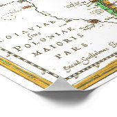 東プロシアの地図 ポスター (角)