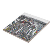 東ベルリンの壁のグラフィティ タイル (側面)