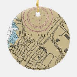 東ボストンMAグラフ セラミックオーナメント