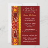 東ボヘ王室のミアンブライダルシャワーパーティー招待状 招待状 (裏面)