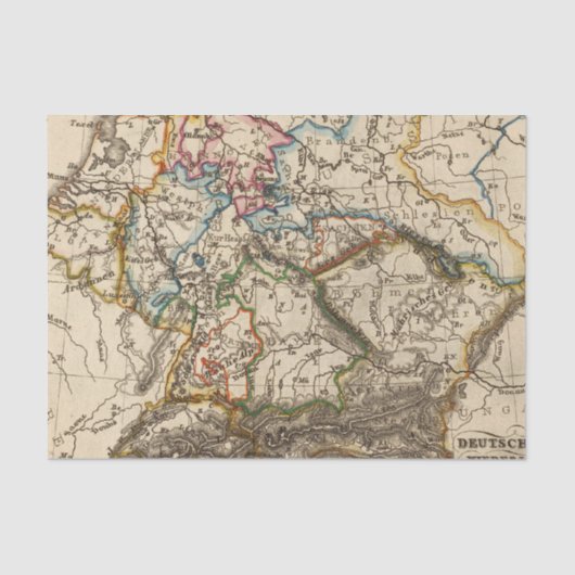 東ヨーロッパの地図 薄葉紙 (正面)