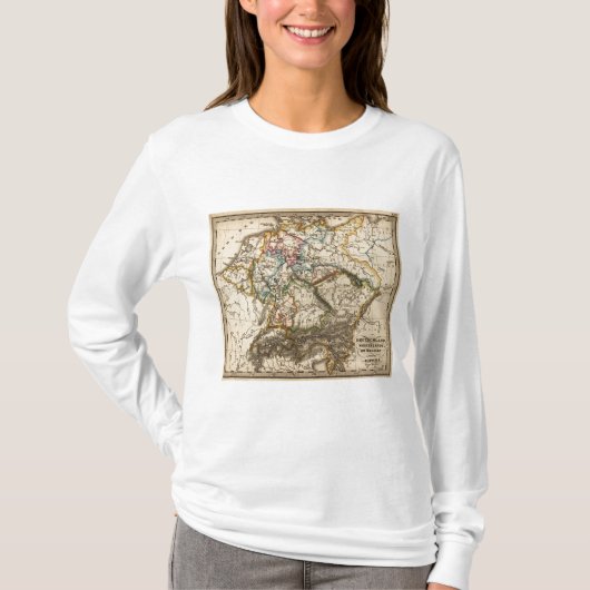 東ヨーロッパの地図 Tシャツ (正面)