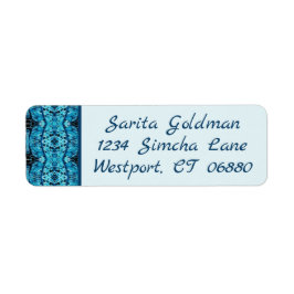 東万華鏡のように千変万化するパターン差出人住所ラベル ラベル