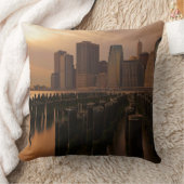 東上の嵐の空の間の夕焼け クッション (ブランケット)