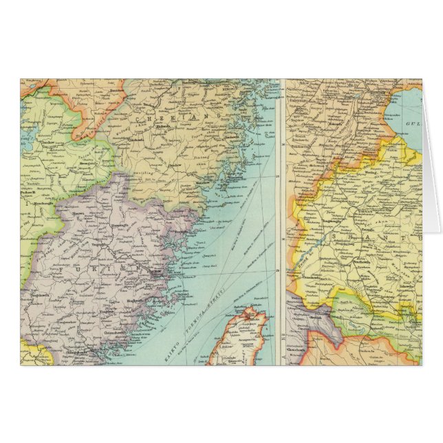 東中国の政治地図 (正面横)