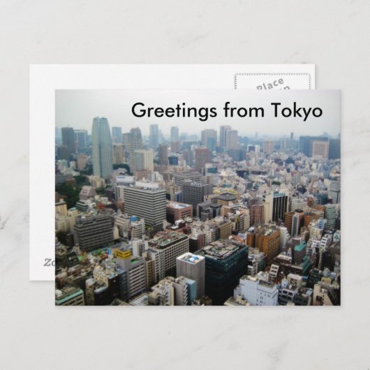 東京からのご挨拶 ポストカード (正面/裏面)