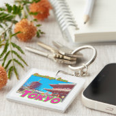 「東京からの挨拶」 Keychain キーホルダー (正面右)