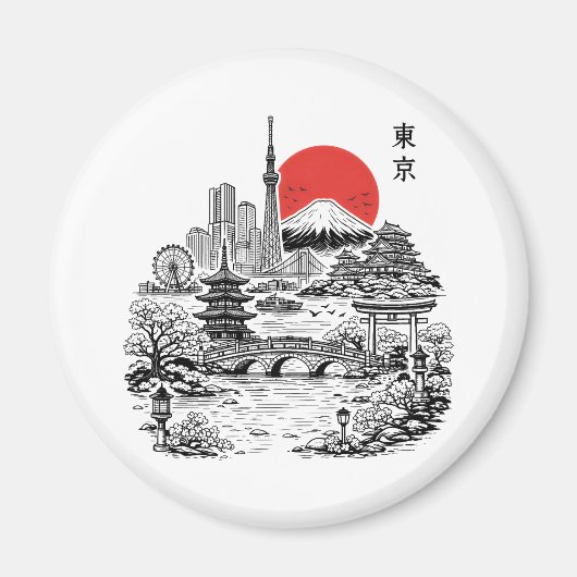 東京さくら マグネット (正面)