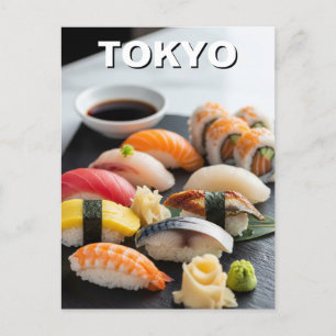 東京すし日本の料理 ポストカード