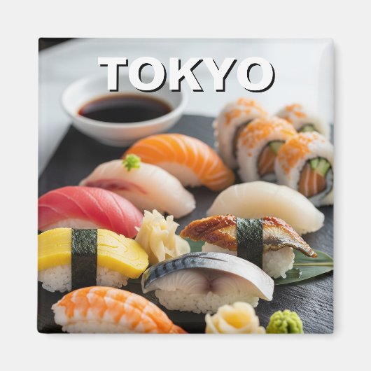 東京すし日本の料理 マグネット (正面)
