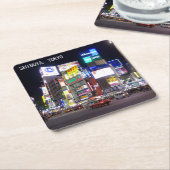 東京で渋谷シティライトナイト スクエアペーパーコースター (アングル)