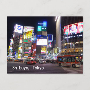 東京で渋谷シティライトナイト ポストカード