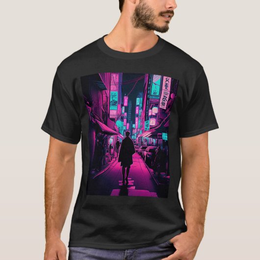 東京のナイトライフ7 Tシャツ (正面)