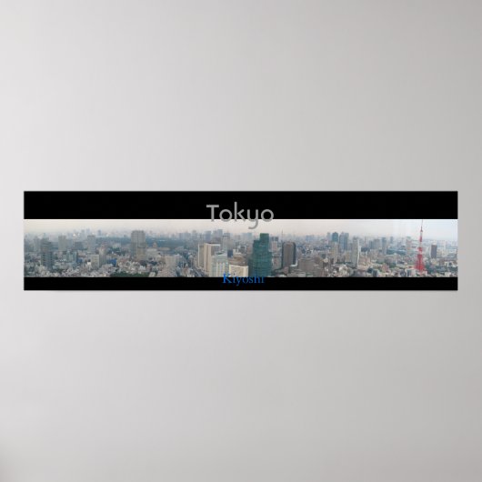 東京のパノラマビュー ポスター (正面)