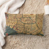 東京のヴィンテージの日本語によって分類される地図 ランバークッション (ブランケット)